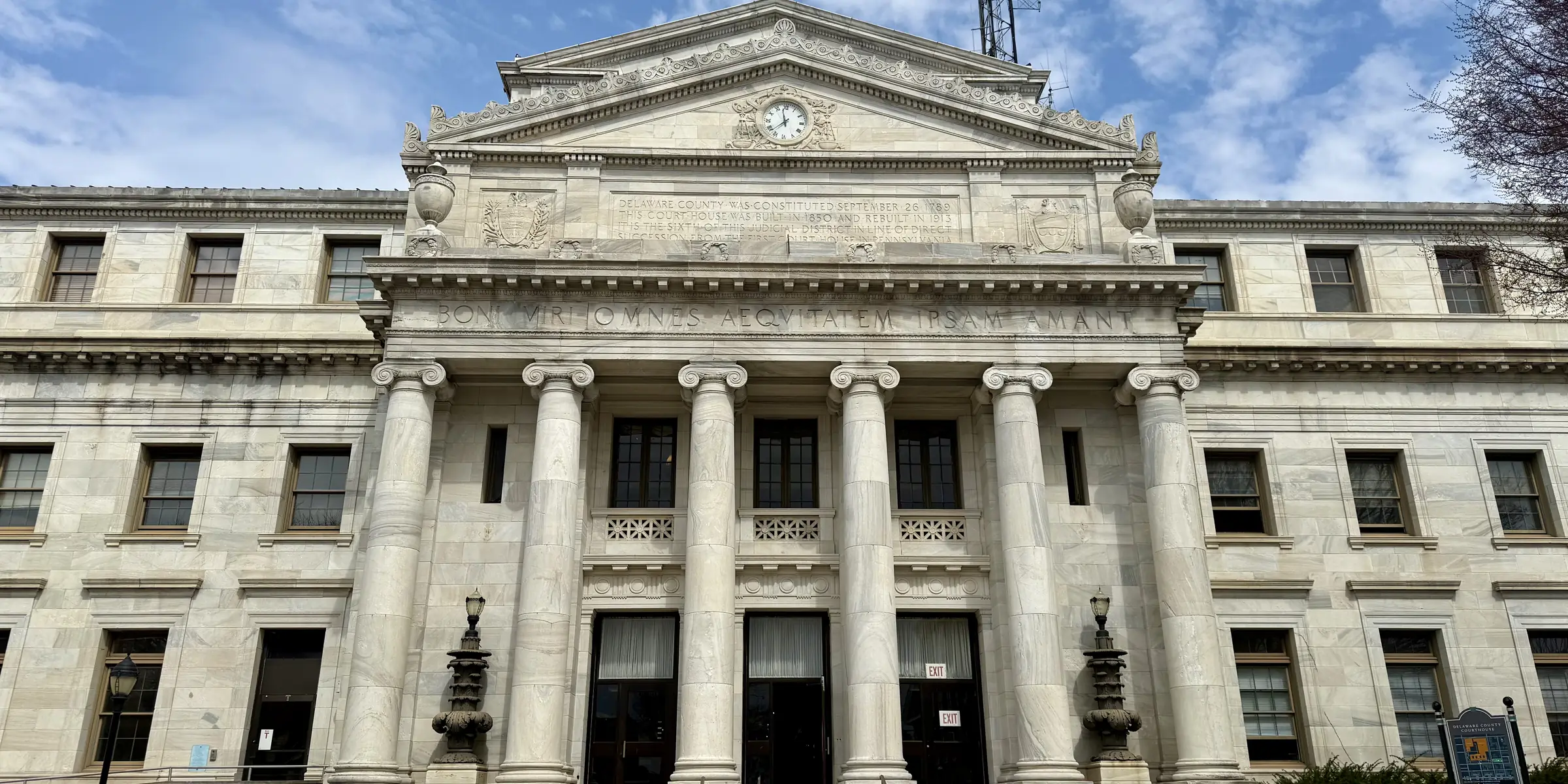 Delaware County Courthouse in Media, Pennsylvania