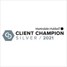 Martindale-Hubbell Client Champion Silver 2021
