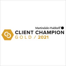 Martindale-Hubbell Client Champion Gold 2021